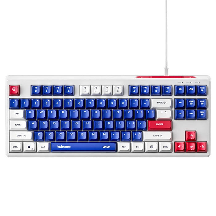INPHIC K902 87 Keys Mute Keyboard Gaming Keyboard with Colorful Light for Home Office - 1