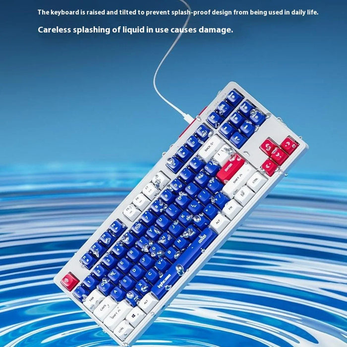 INPHIC K902 87 Keys Mute Keyboard Gaming Keyboard with Colorful Light for Home Office - 6