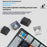 Y-FRUITFUL K68 Color Splicing Wired Keyboard 68-Key RGB Backlit Computer Office Gaming Keyboard - Orange+Grey+Black - 7