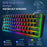 Y-FRUITFUL K401 Wired Keyboard 61-Key RGB Backlit Computer Office Gaming Keyboard - 3