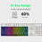 Y-FRUITFUL K401 Wired Keyboard 61-Key RGB Backlit Computer Office Gaming Keyboard - 7
