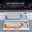 Y-FRUITFUL K93 Color Splicing Wired Keyboard 93-Key RGB Light Office Gaming Computer Keyboard - Orange+White - 6