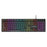 T-WOLF T80 Gaming Keyboard Retro Punk Round Keycap Wired Mechanical Keyboard with Colorful Backlight, Black - 1