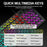 T-WOLF T80 Gaming Keyboard Retro Punk Round Keycap Wired Mechanical Keyboard with Colorful Backlight, Black - 4