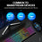 T-WOLF T80 Gaming Keyboard Retro Punk Round Keycap Wired Mechanical Keyboard with Colorful Backlight, Black - 6