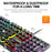T-WOLF T80 Gaming Keyboard Retro Punk Round Keycap Wired Mechanical Keyboard with Colorful Backlight, Black - 7
