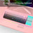 HXSJ V200 Ergonomic 68 Keys Membrane Keyboard RGB Lighting Wired Keyboard for Gaming, 25-Key Rollover - Pink - 7