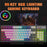 HXSJ V600B For Gaming 96 Keys Wired Keyboard RGB Backlit Mechanical Feel Membrane Keyboard - 2