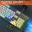 HXSJ V600B For Gaming 96 Keys Wired Keyboard RGB Backlit Mechanical Feel Membrane Keyboard - 6