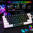 HXSJ V700 61 Keys Wired Keyboard with RGB Backlit for PC / Laptop Multimedia Control Gaming Keyboard - 3