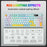 ONIKUMA G80 Gaming Keyboard 2.4G Wireless / Bluetooth-compatible / Wired Membrane Keys 3 Modes Keyboard with RGB Backlit - 7
