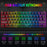 Y-FRUITFUL K401 61 Keys Gaming Keyboard with RGB Light 1.8m Wired Mechanical Keyboard for PC / Laptop - Black - 3
