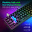 Y-FRUITFUL K401 61 Keys Gaming Keyboard with RGB Light 1.8m Wired Mechanical Keyboard for PC / Laptop - Black - 6