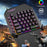 T-WOLF TF900 Gaming Keyboard 40 Keys One-Handed Mechanical Feel Programmable Keyboard with RGB Backlight for Left Hand - Black - 3