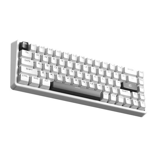 ERAZER MK68 68-Key Mechanical Keyboard Blue Red Switch RGB Backlit Type-C Wired Gaming Keyboard (Invested By Lenovo) - White - 1