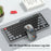 HXSJ MK781 Type-C Wireless 2.4G Bluetooth-compatible Keyboard Mouse Set 78 Keys Triple Mode Clear Shell Keyboard Mouse for Business - Grey Black - 4