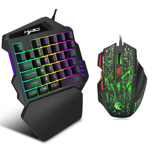 HXSJ One-handed Gaming Keyboard Mouse Set - 2