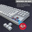 HXSJ L600 87-key Red Switches Wired Portable Keyboard Mechanical Gaming Keyboard with Backlit for Home Office - White - 2