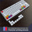 HXSJ L600 87-key Red Switches Wired Portable Keyboard Mechanical Gaming Keyboard with Backlit for Home Office - White - 6