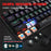 HXSJ V900 Wired 61 Keys Colorful Backlit Computer Laptop Home Office Gaming Blue Switch Mechanical Keyboard - Black - 3