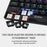 HXSJ V900 Wired 61 Keys Colorful Backlit Computer Laptop Home Office Gaming Blue Switch Mechanical Keyboard - Black - 7