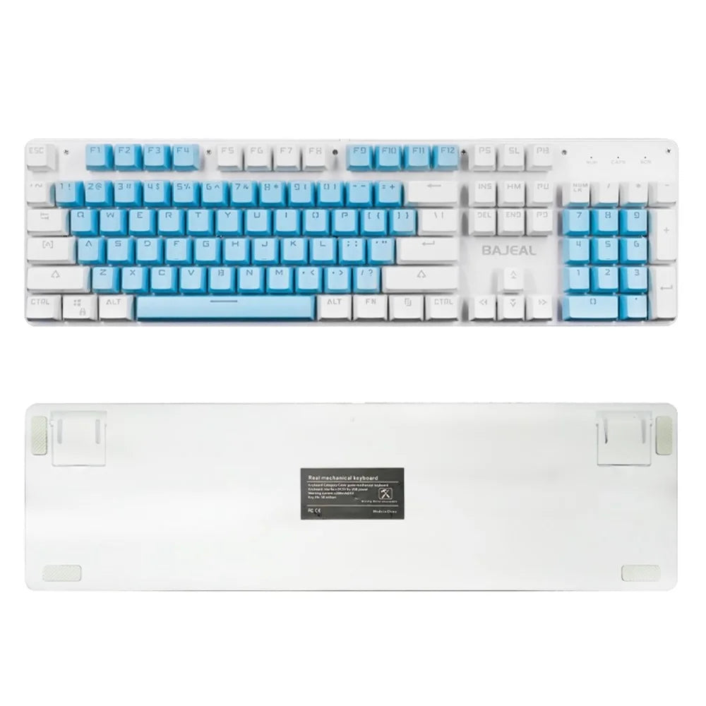 K500 Red Switch Computer Laptop Gaming Keyboard USB Wired Colorful Backlit 104-Key Mechanical Keyboard - 3