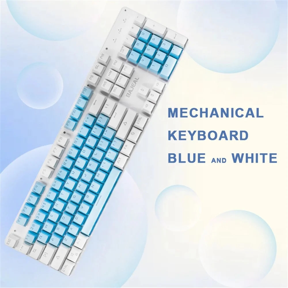 K500 Red Switch Computer Laptop Gaming Keyboard USB Wired Colorful Backlit 104-Key Mechanical Keyboard - 4