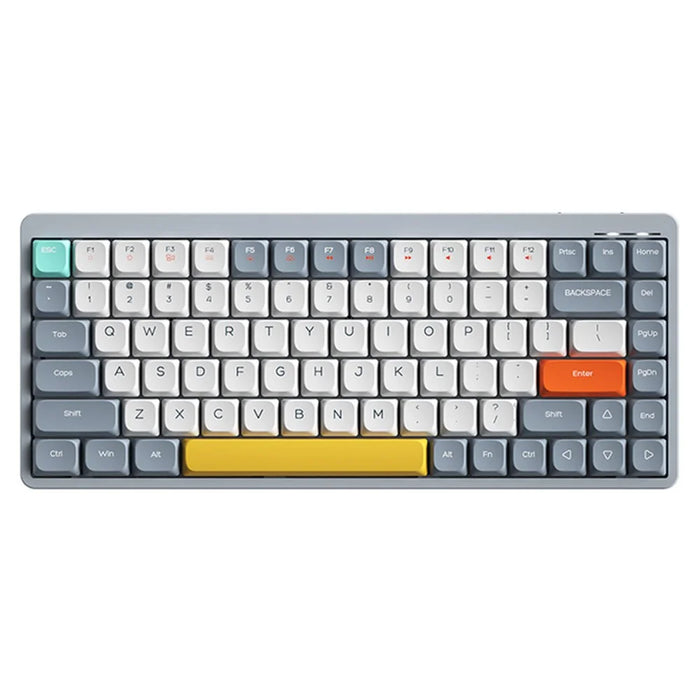 YK75 Rechargeable Bluetooth-compatible / Wired / 2.4G Wireless Keyboard Backlit Computer Mechanical Keyboard - Grey - 1