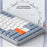 YK75 Rechargeable Bluetooth-compatible / Wired / 2.4G Wireless Keyboard Backlit Computer Mechanical Keyboard - Grey - 2