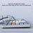 YK75 Rechargeable Bluetooth-compatible / Wired / 2.4G Wireless Keyboard Backlit Computer Mechanical Keyboard - Grey - 4