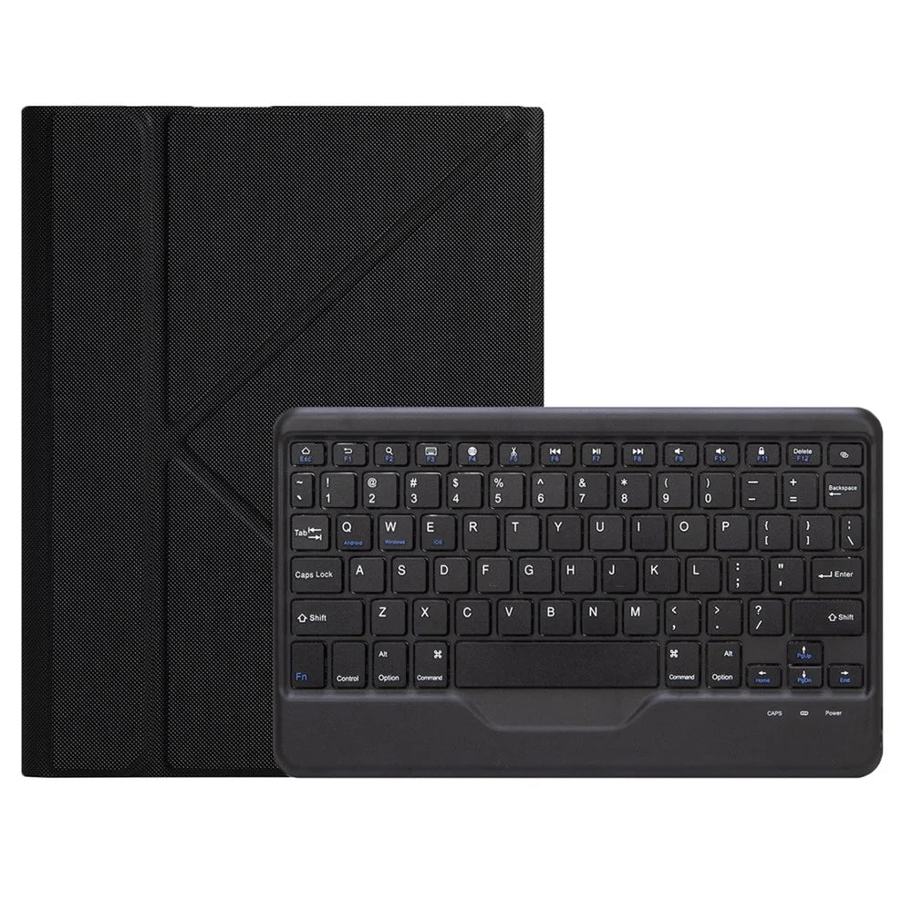 B10 For iPad (2025) / 10.9 (2022) Bluetooth-Compatible Keyboard Tablet Protective Case Stand Cover with Pen Slot - Black - 7