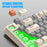 XUNFOX K82 94 Keys Gaming Wired Keyboard Mixed Color Backlit USB Keyboard with Kickstand - Bee - 3