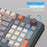 XUNFOX K82 94 Keys Gaming Wired Keyboard Mixed Color Backlit USB Keyboard with Kickstand - Bee - 4