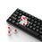 IBLANCOD K61 Mixed Color Keycap Mechanical Blue Backlight Gaming Keyboard for Computer - Black+Red - 1