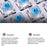IBLANCOD K61 Mixed Color Keycap Mechanical Blue Backlight Gaming Keyboard for Computer - Black+Red - 2