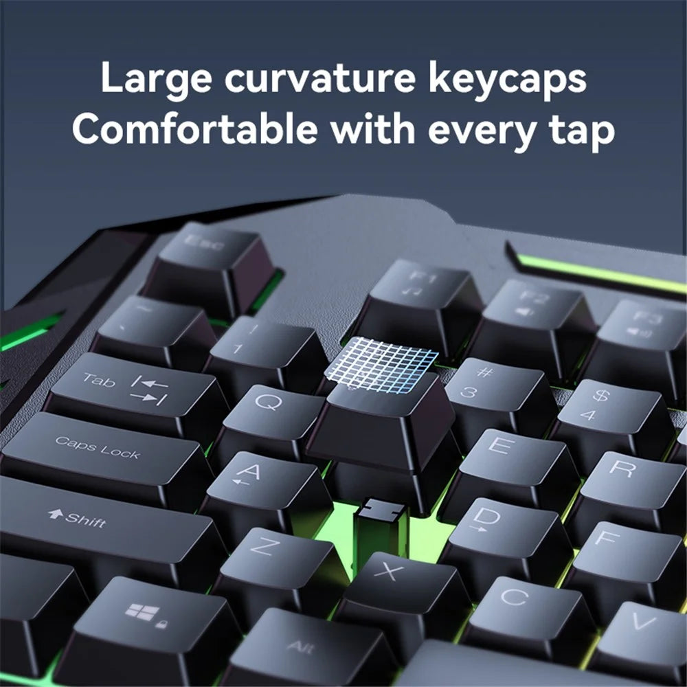 YESIDO KB21 1.5m USB Wired Keyboard 104-key Gaming Keyboard with Breathing Light - 4