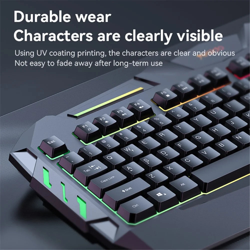 YESIDO KB21 1.5m USB Wired Keyboard 104-key Gaming Keyboard with Breathing Light - 6