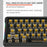 LEAVEN K610 1.6m Wired 61-key Water-Cooled E-Sports Gaming Mechanical Keyboard, Classic Version - White+Grey+Orange / Red Switch - 5