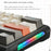 LEAVEN K610 1.6m Wired 61-key Water-Cooled E-Sports Gaming Mechanical Keyboard, Classic Version - White+Grey+Orange / Red Switch - 7