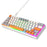 HXSJ V500 Mechanical Wired Keyboard 63 Keys Gaming Keyboard with Backlight Effect - Cyan Switch - 1
