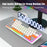 HXSJ V500 Mechanical Wired Keyboard 63 Keys Gaming Keyboard with Backlight Effect - Cyan Switch - 6