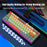 HXSJ K88 Gaming Keyboard 68 Keys Mechanical Wired Keyboard with LED Backlit - 6