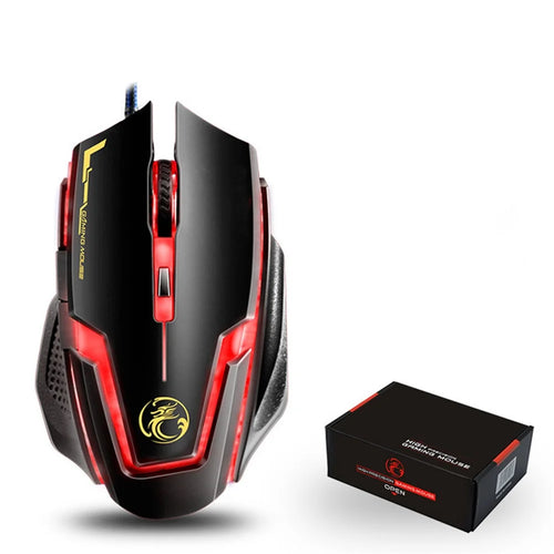 IMICE A9 Gaming Mouse USB Wired Mouse 6 Buttons 4000DPI Laptop Mice - 1