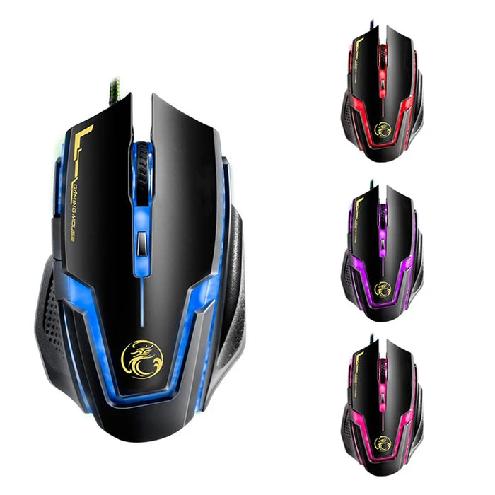 IMICE A9 Gaming Mouse USB Wired Mouse 6 Buttons 4000DPI Laptop Mice - 2