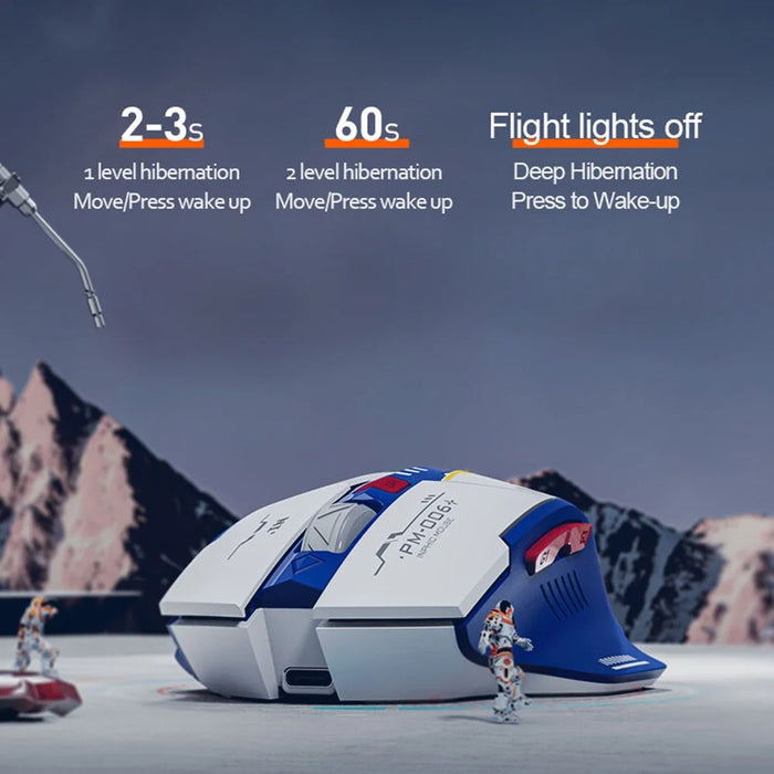 INPHIC F9 Mecha Version Rechargeable 2.4G Wireless Gaming Working Mouse Computer Laptop Mice - 3