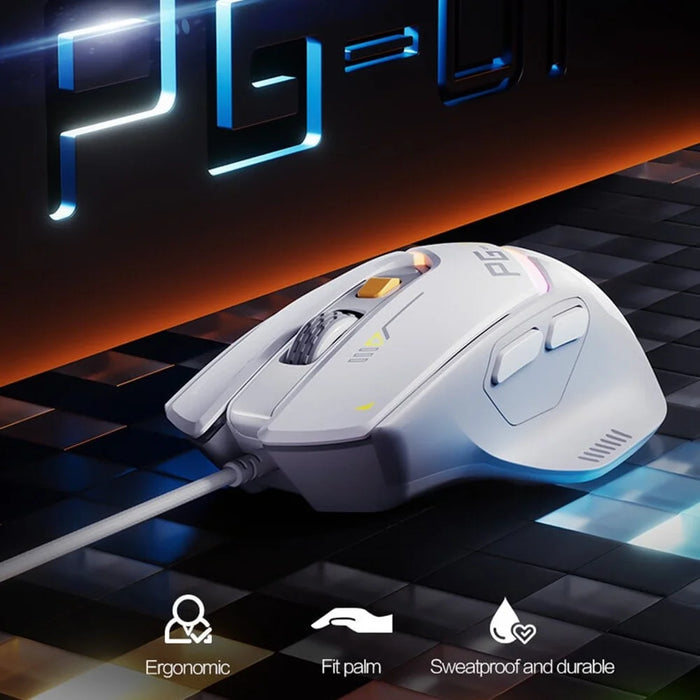INPHIC PG1 USB Wired E-Sports Gaming Mouse RGB Light Computer Laptop Mice - 4