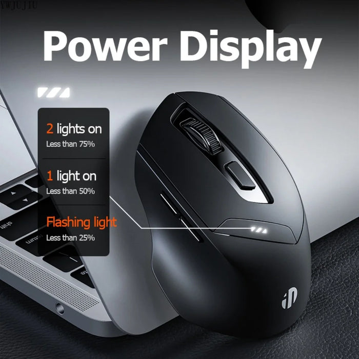 INPHIC DR01 Bluetooth-compatible 4.0 / Bluetooth-compatible 5.0 / 2.4G Wireless Mouse Computer Laptop Ergonomics Mice - 2