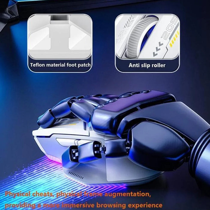 INPHIC IN9 Wired / Bluetooth-compatible 5.0 / 2.4G Wireless Mouse Gaming Office Home Computer Laptop Mice - Blue - 5