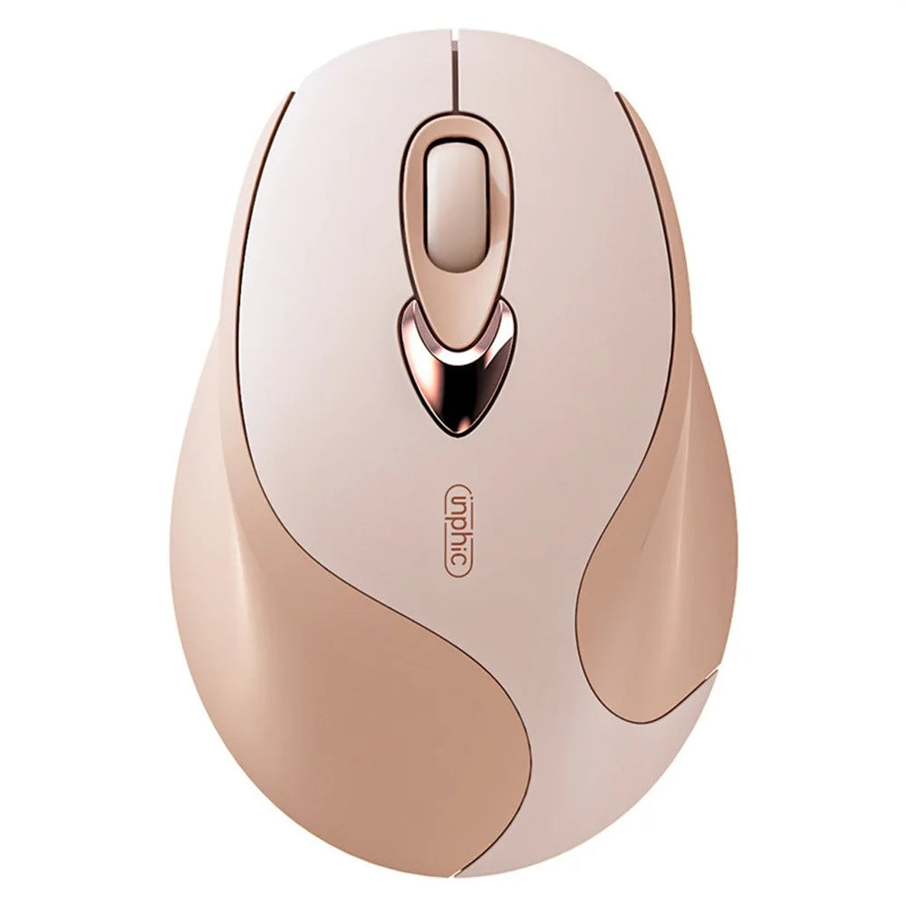 INPHIC M8 Rechargeable 2.4G Wireless Gaming Working Mouse Stylish Girls Mute Mice - 1
