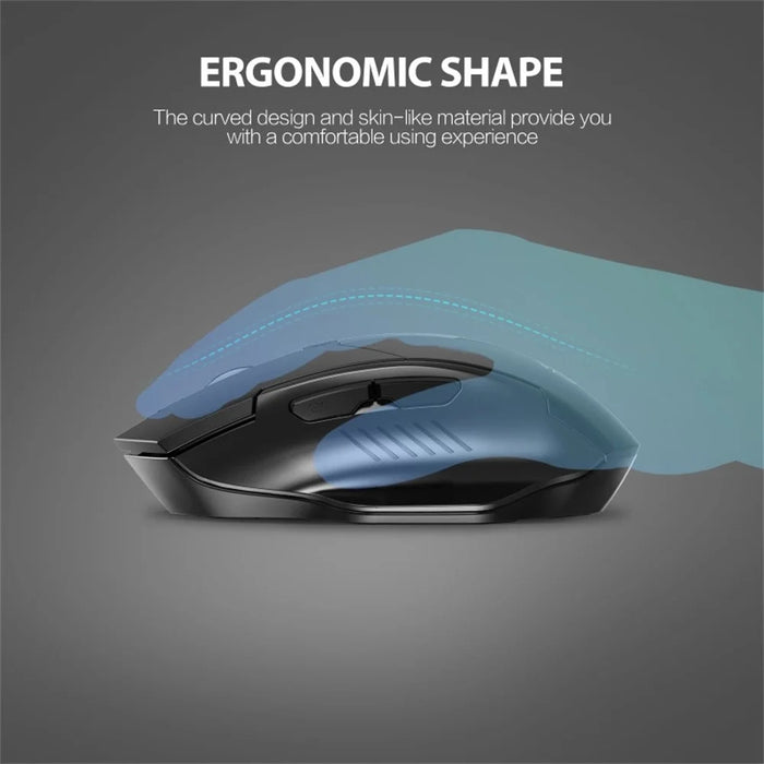 INPHIC F1 Wireless Mouse 1600DPI 6 Keys Type-C Rechargeable Mute Gaming Mouse for Home Office - 3
